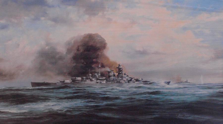 Battleship Bismarck by Robert Taylor - Historical Collectables and ...